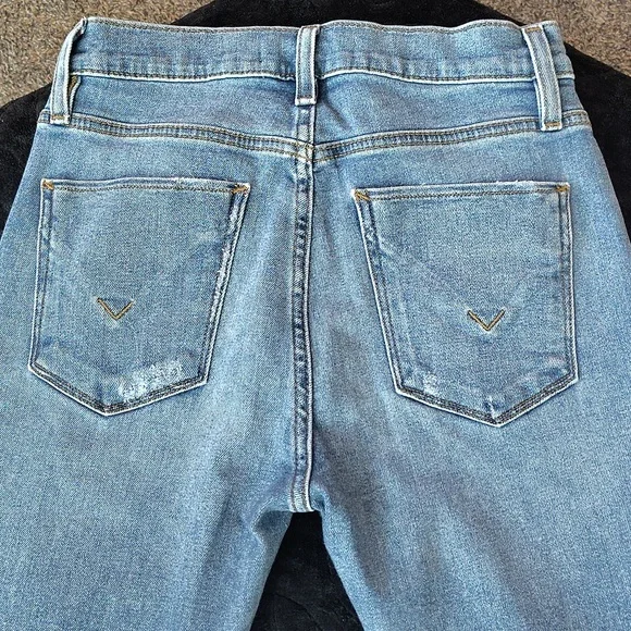 HUDSON NICO WOMENS DISTRESSED BLUE πππ JEANS πππππ - Picture 15 of 16